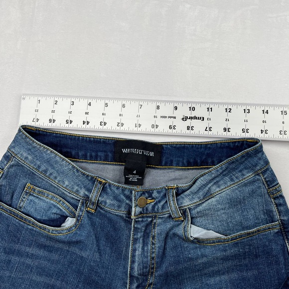 Who What Wear Women's Blue Cotton-Blend Skinny Leg Jeans Size 4 - Picture 8 of 8